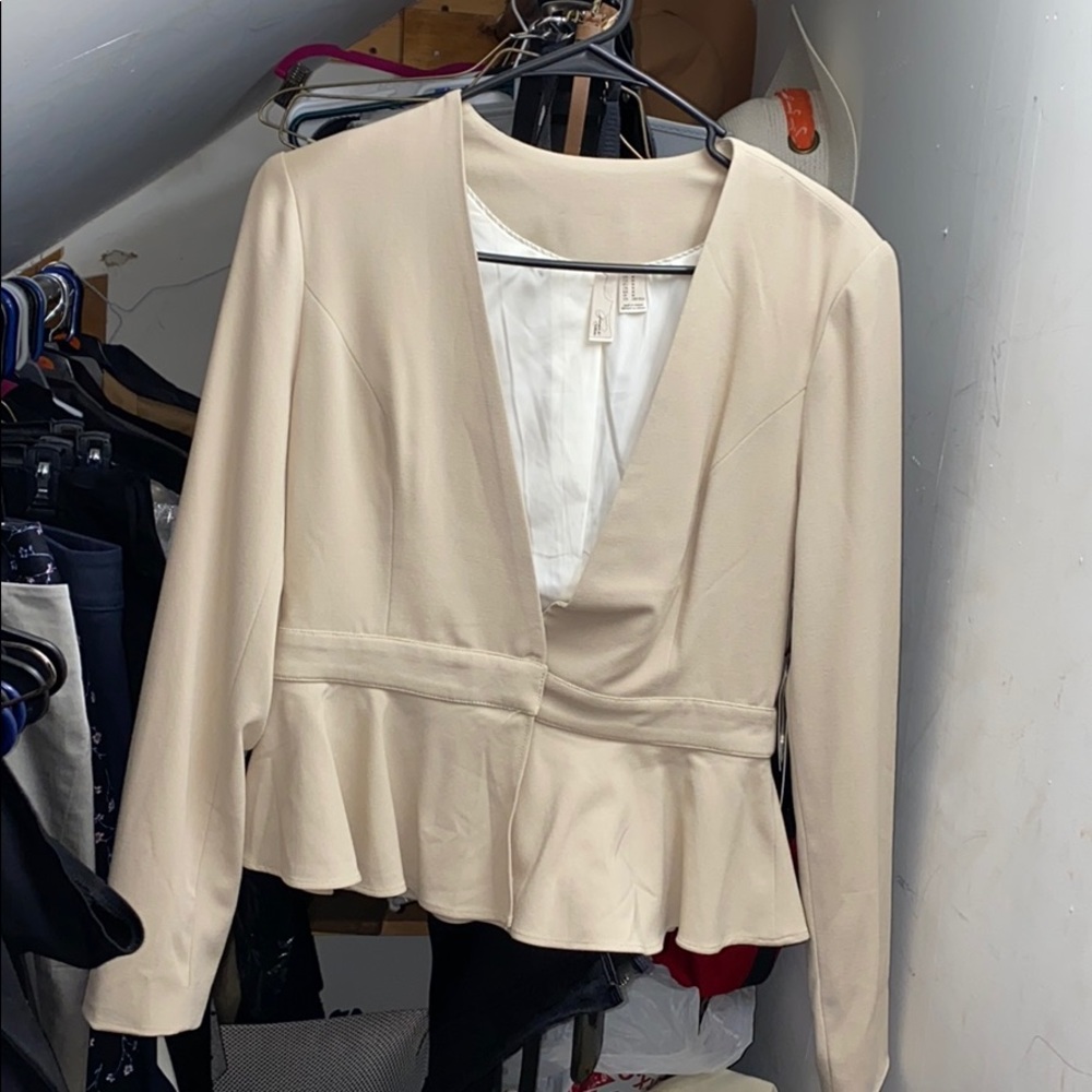 Tan suit jacket